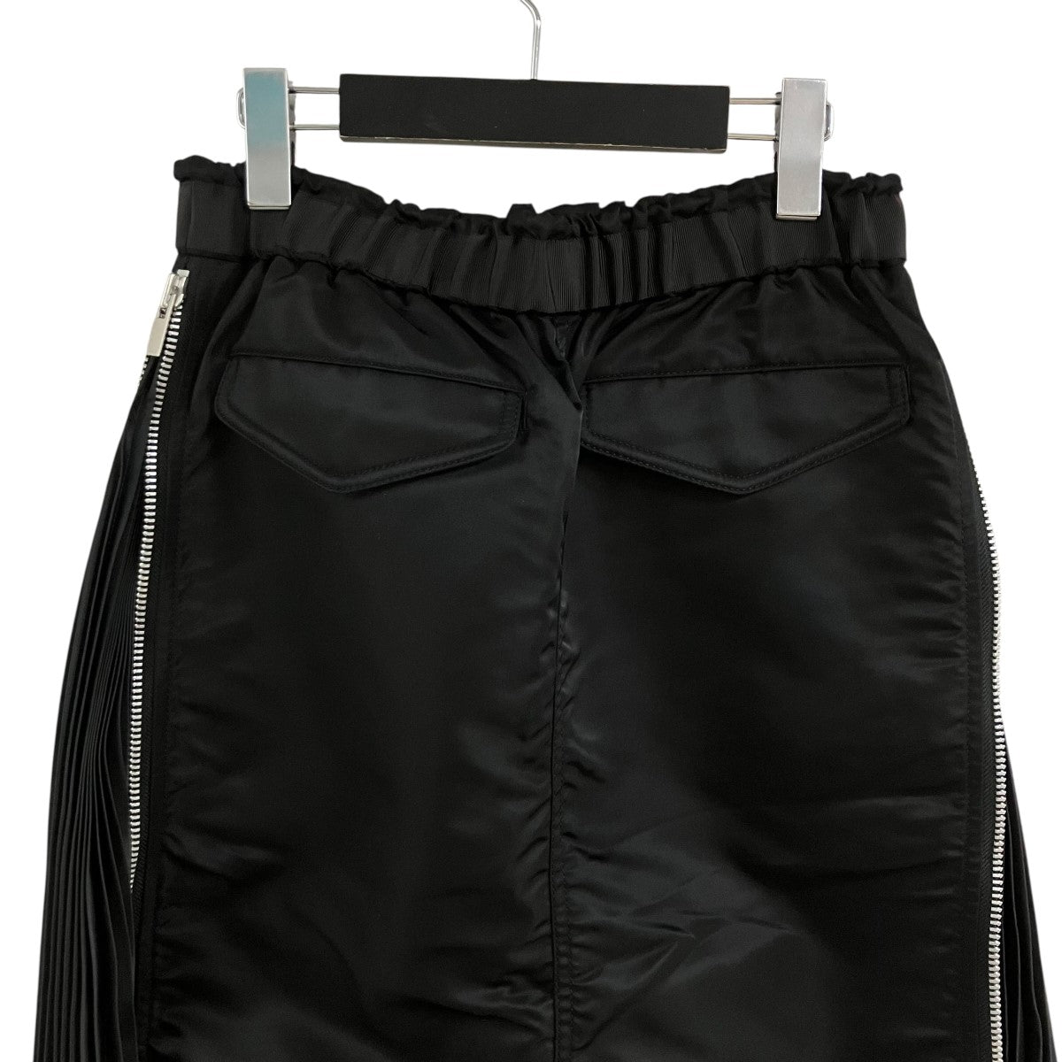 sacai ミリタリーナイロンプリーツスカート 古着・中古-4枚目のアイテム画像