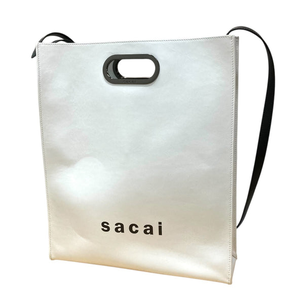sacai(サカイ) レザーバッグS065-01 S065-01 ホワイト｜【公式