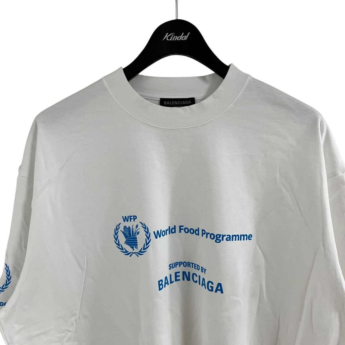 BALENCIAGA ラージフィットロゴプリントTシャツ 古着・中古-2枚目のアイテム画像