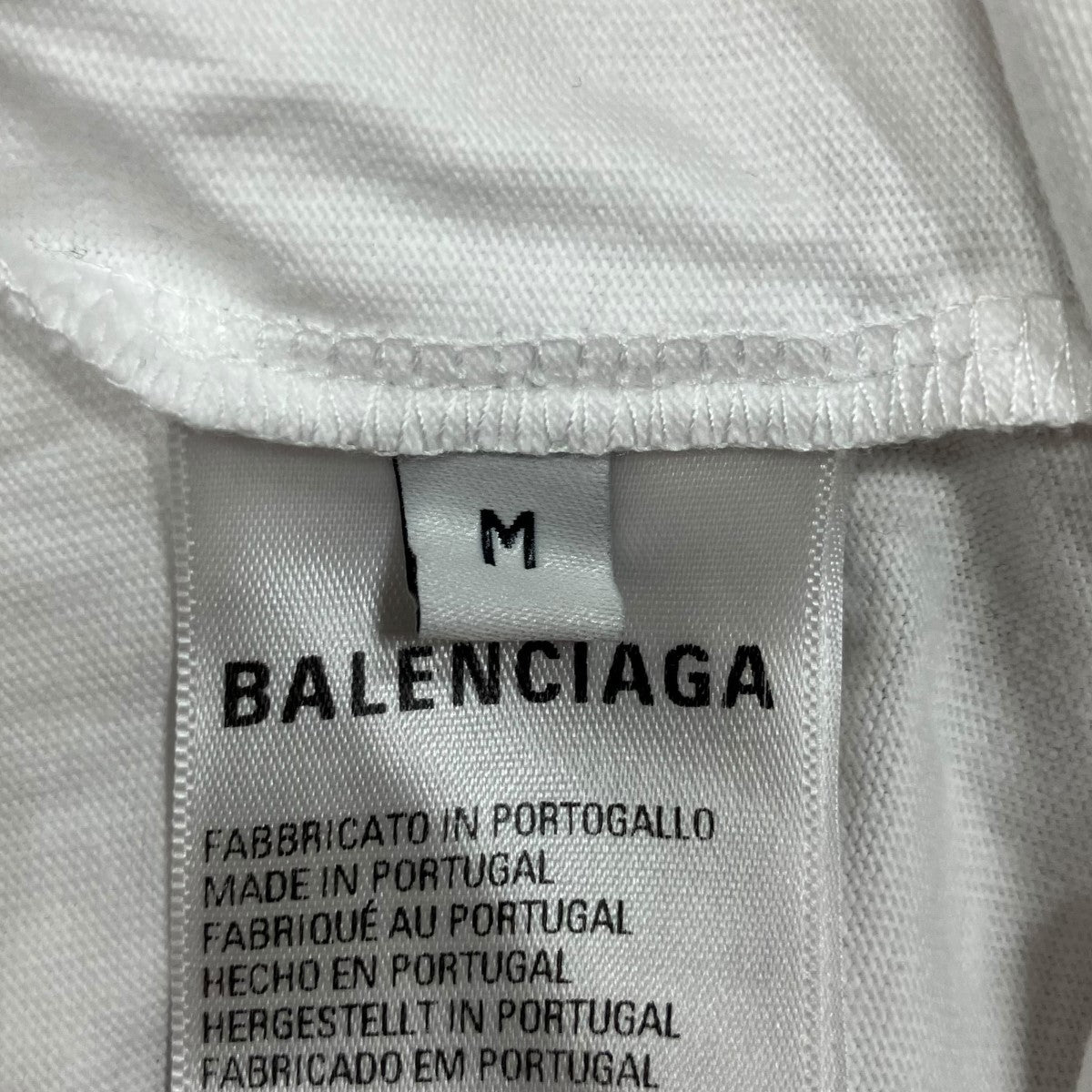 BALENCIAGA ラージフィットロゴプリントTシャツ 古着・中古-6枚目のアイテム画像