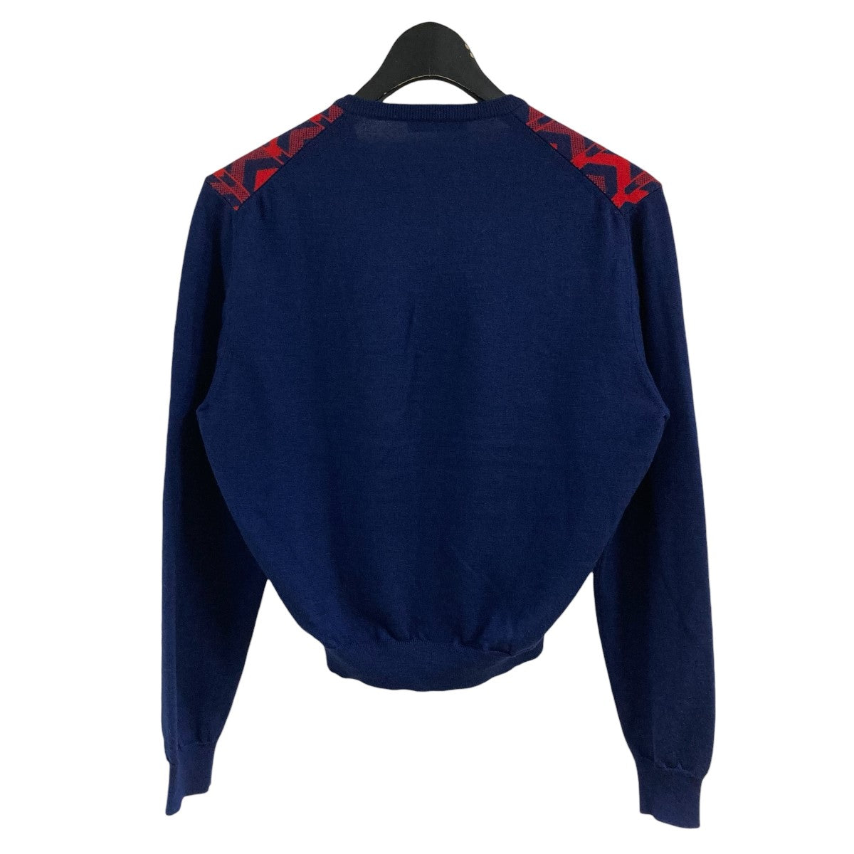 PRADA(プラダ) ジオメトリック Vネック セーター UMA708 S172 レッド