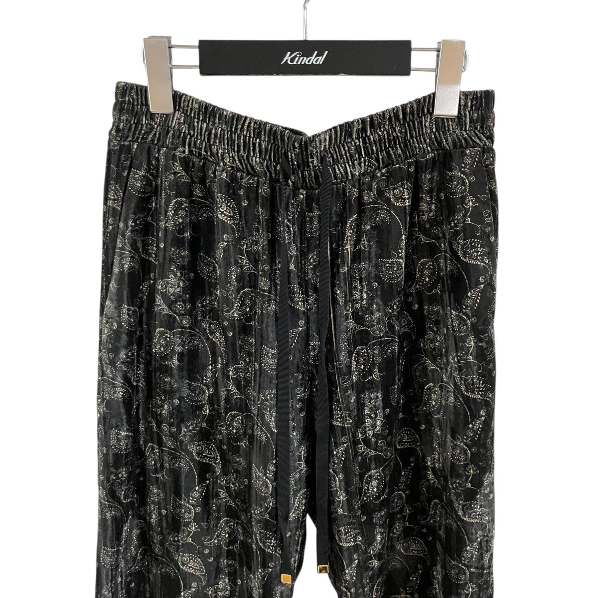 COUTURE D’ADAM ペイズリーベルベットパンツ 古着・中古-2枚目のアイテム画像