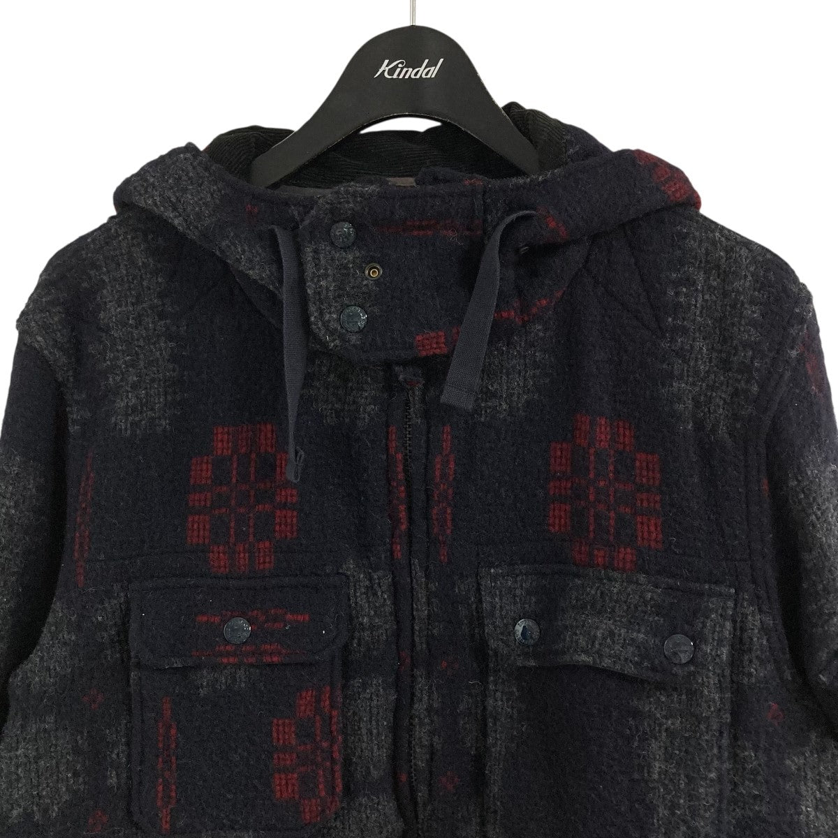 ウールフードジャケット