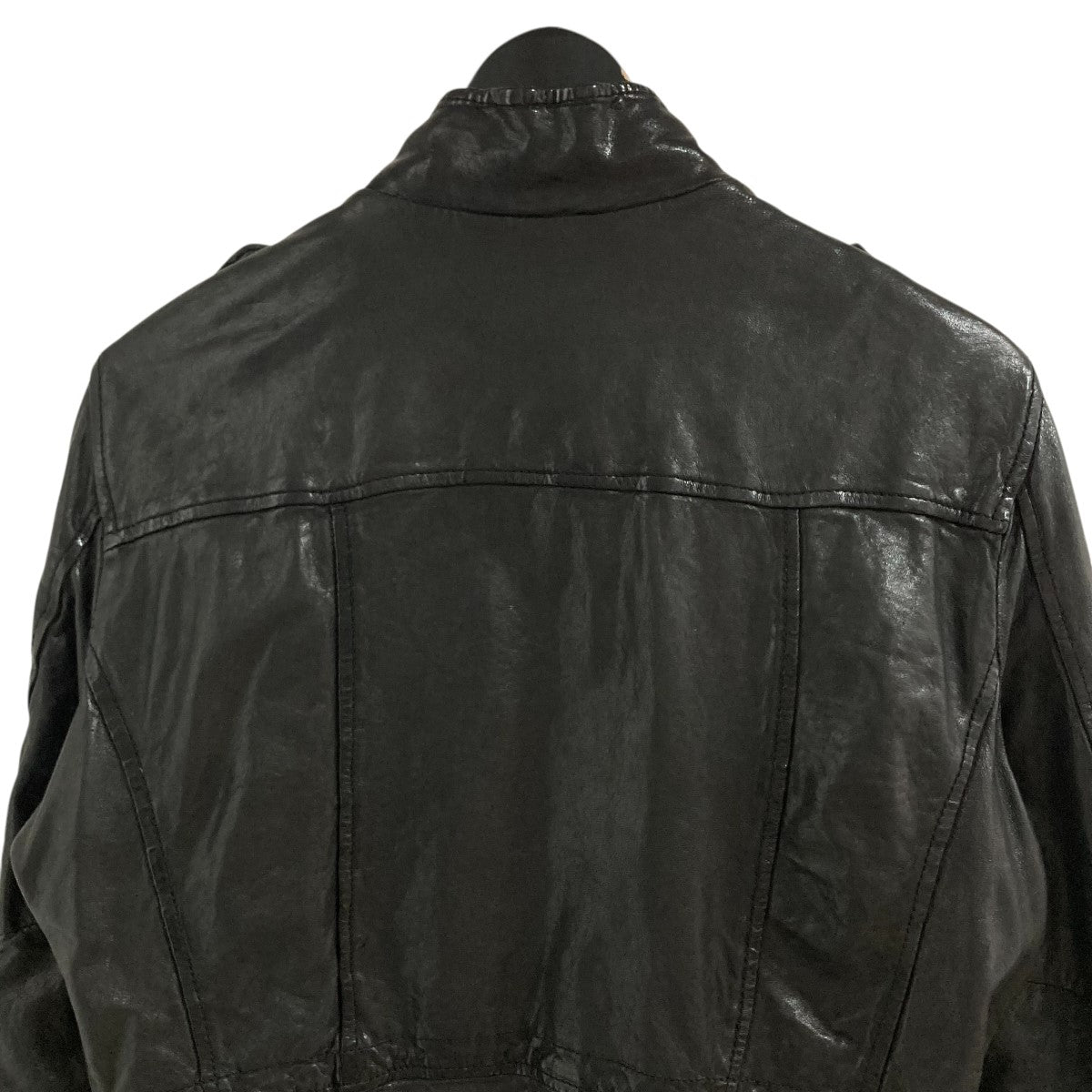 ジョルジオブラッド　ブラックレザージャケット GIORGIO BRATO(ジョルジオブラット) レザージャケット ブラック サイズ