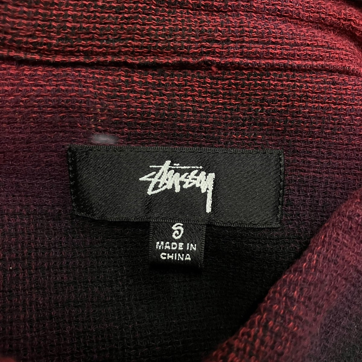 stussy チェックシャツ 古着・中古-5枚目のアイテム画像
