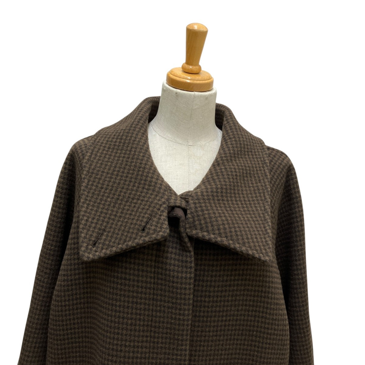 FRAY ID(フレイアイディー) チェックウールハウンドトゥースコート