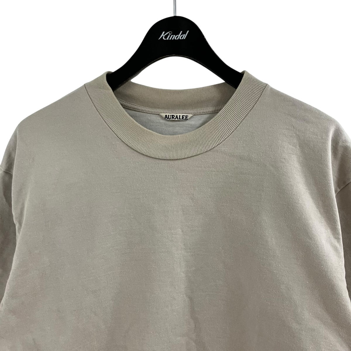AURALEE スタンドアップTシャツ 古着・中古-2枚目のアイテム画像