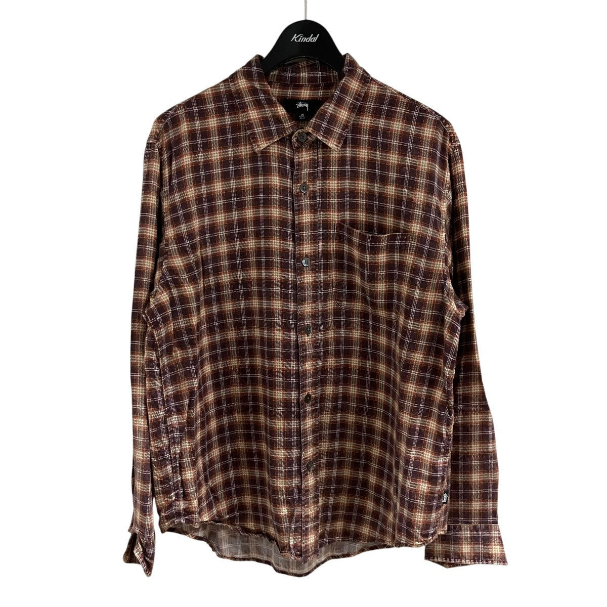 stussy(ステューシー) チェックシャツ 24M1110328 ブラウン サイズ M