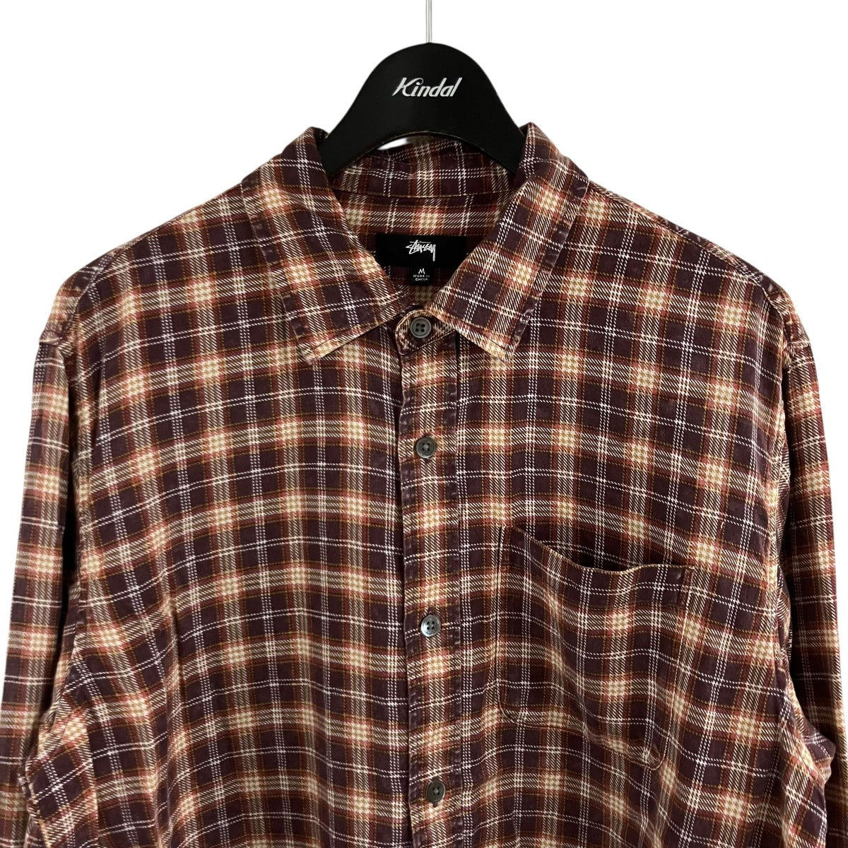 stussy(ステューシー) チェックシャツ 24M1110328 ブラウン サイズ M