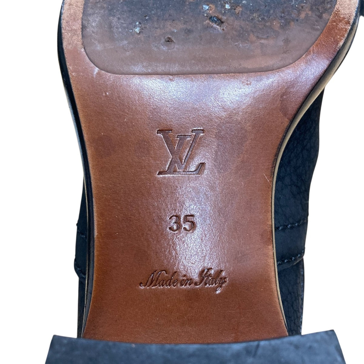 LOUIS VUITTON レザーアンクルブーツ 古着・中古-8枚目のアイテム画像