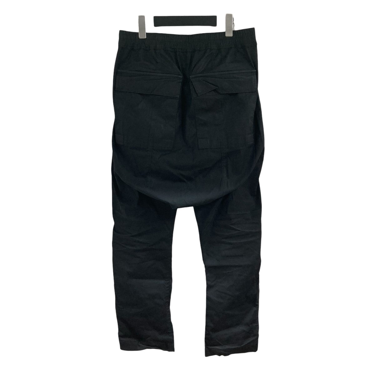 リックオウエンス【48】ドローストリング サルエルパンツ ブラック 21SS RICK OWENS(リックオウエンス) ドローストリングロングサルエルパンツ
