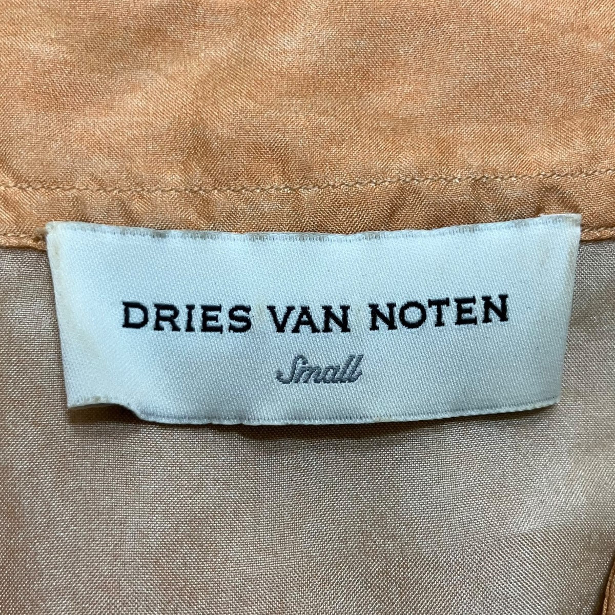 DRIES VAN NOTEN(ドリスヴァンノッテン) 半袖シャツ オレンジ サイズ S