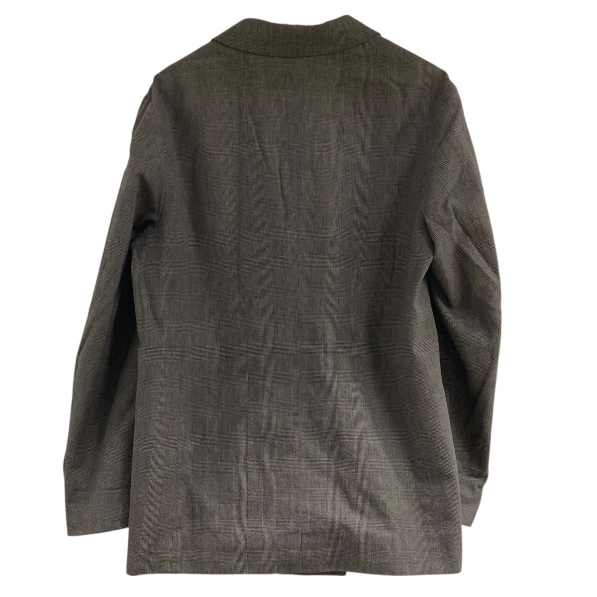 チェックダブルジャケット8622-209-0024 DOUBLE PEAKED LAPEL CHECK JACKET