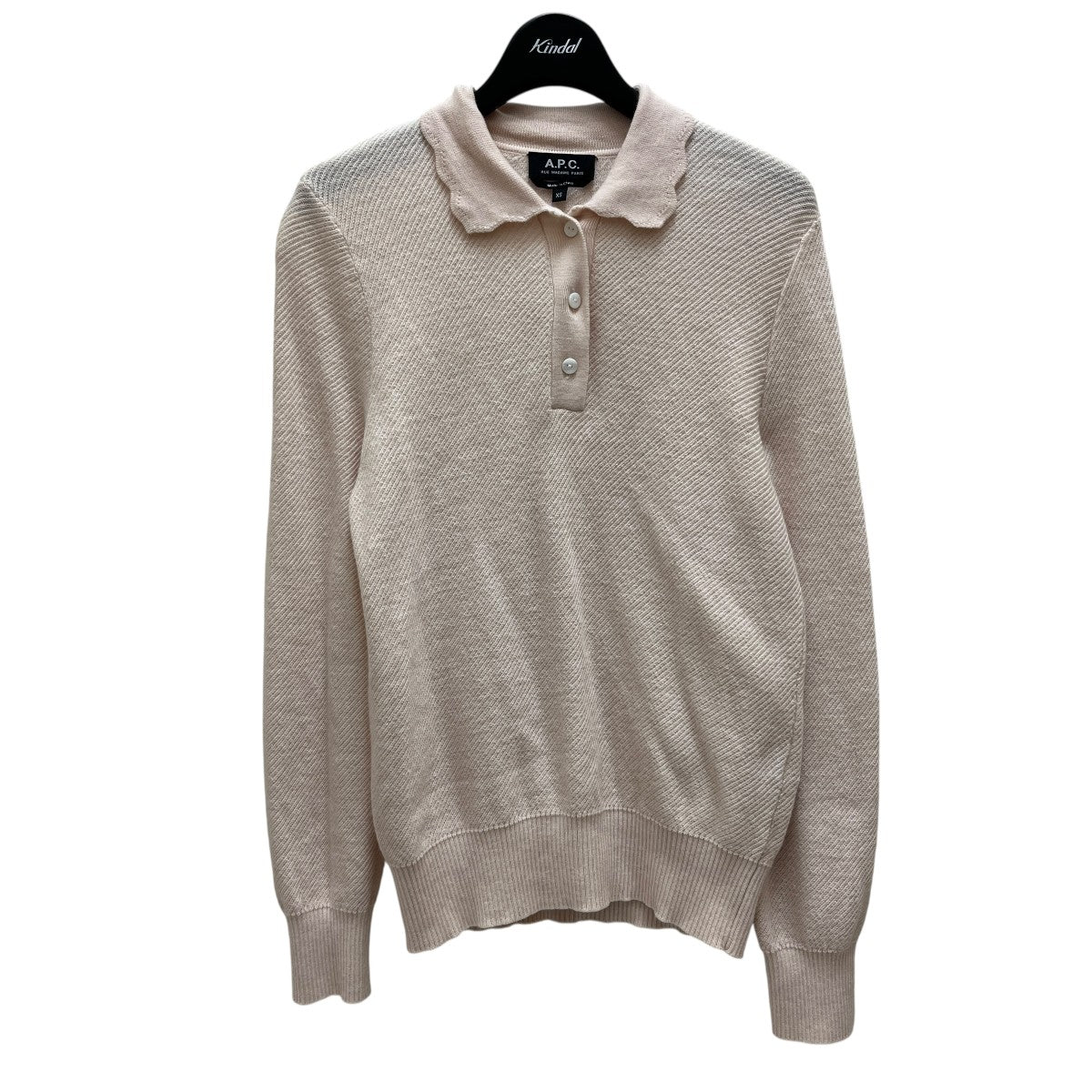 A．P．C． ニットポロシャツ22H2-WVBBO-F23173 古着・中古-1枚目のアイテム画像