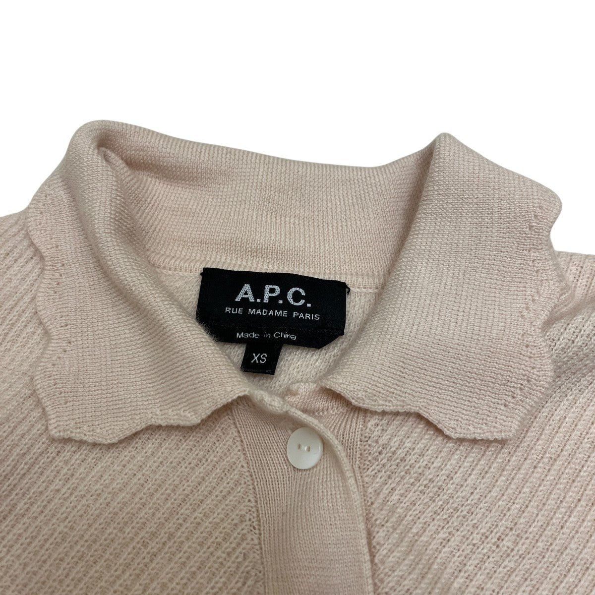 A．P．C． ニットポロシャツ22H2-WVBBO-F23173 古着・中古-5枚目のアイテム画像