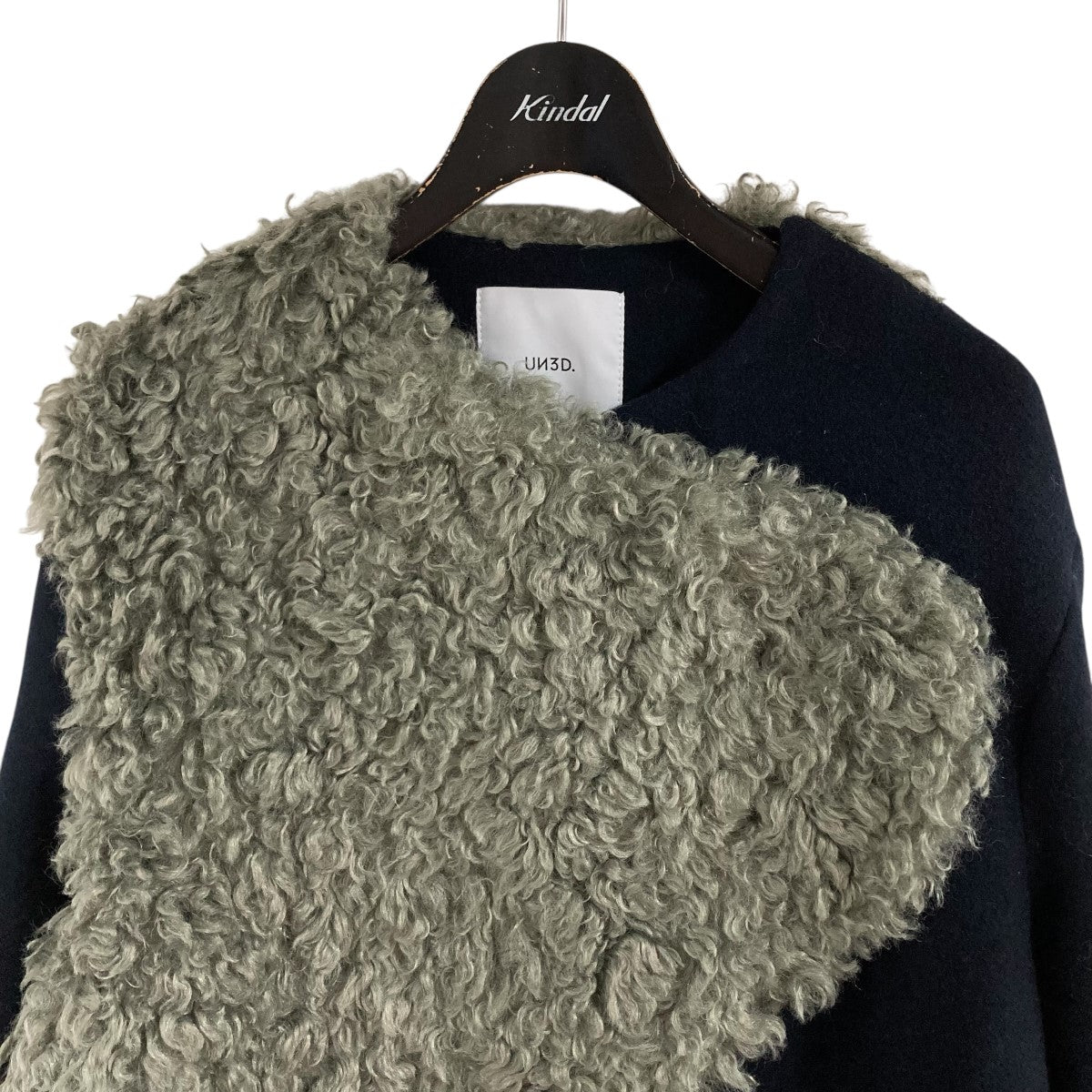 UN3D．(アンスリード) ボアミックスウェーブラインコート 522560001201