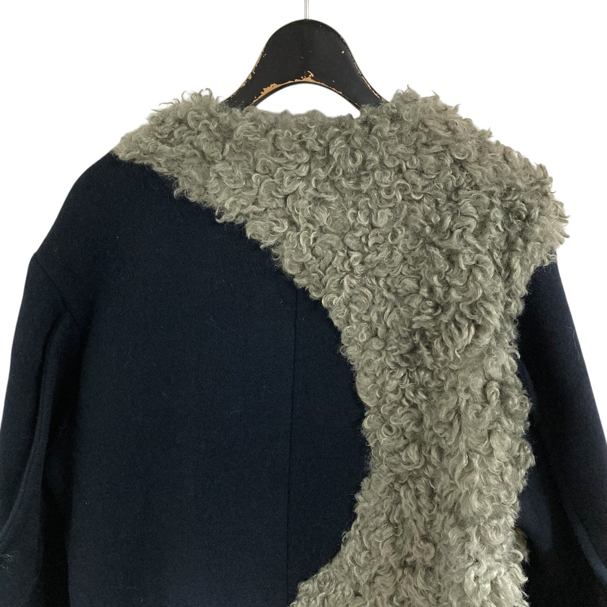 UN3D．(アンスリード) ボアミックスウェーブラインコート 522560001201