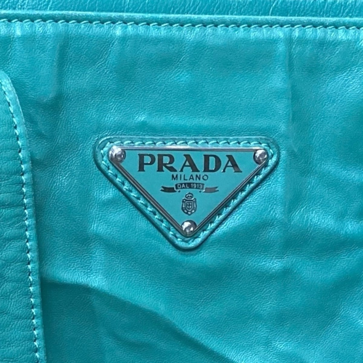 PRADA ナッパレザー アンティークトートバッグ 古着・中古-7枚目のアイテム画像