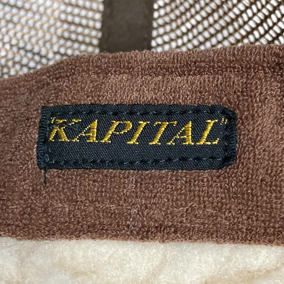 KAPITAL フライトメッシュキャップK2510XH531 K2510XH531 ブラウン