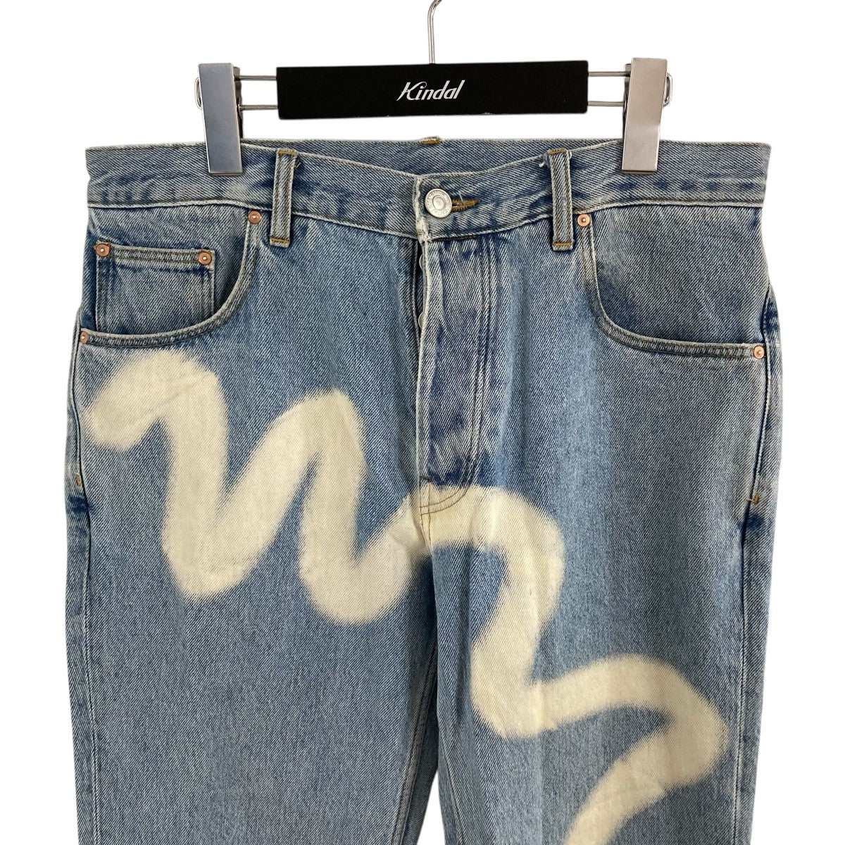 ペイントデニムパンツ