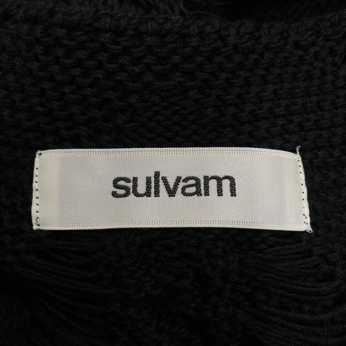 sulvam ニットベスト 古着・中古-5枚目のアイテム画像