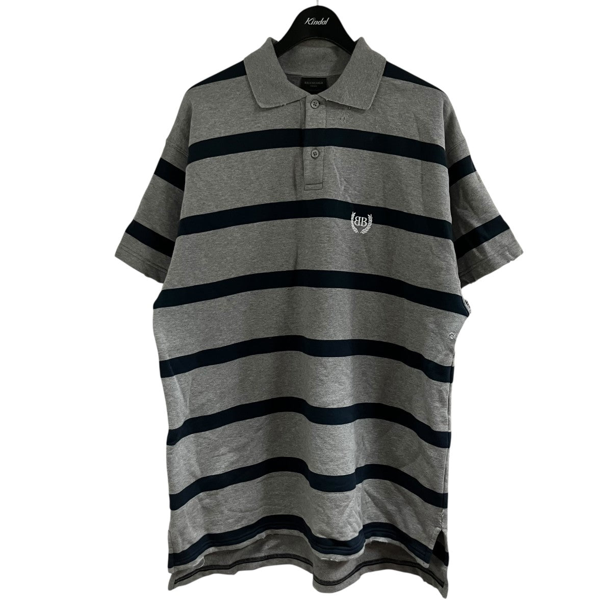 BALENCIAGA ダメージ加工ポロシャツ 古着・中古-1枚目のアイテム画像