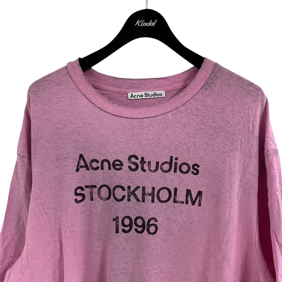 ACNE STUDIOS ロゴリラックスフィットTシャツ 古着・中古-2枚目のアイテム画像