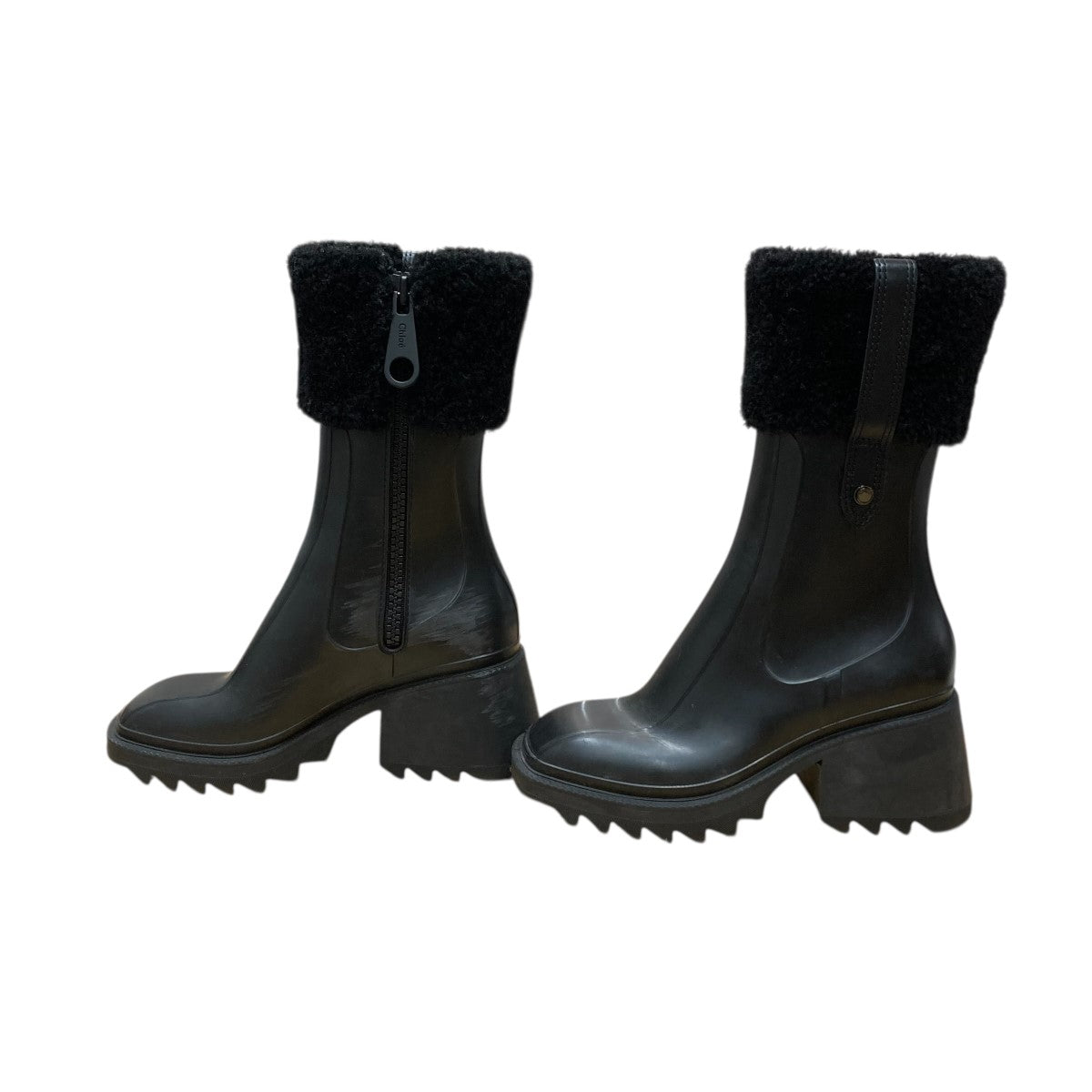 Chloé ブラックラバーショートブーツ Chloé ブラックラバーブーツ レインブーツ 楽天市場】クロエ Chloe