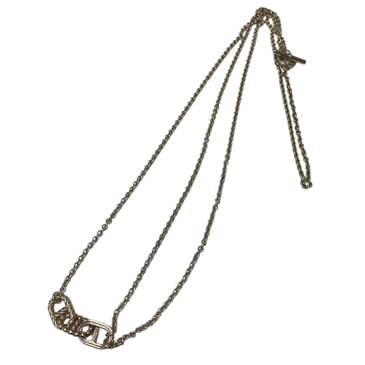 HERMES シェーヌダンクルパラードネックレス 古着・中古-1枚目のアイテム画像