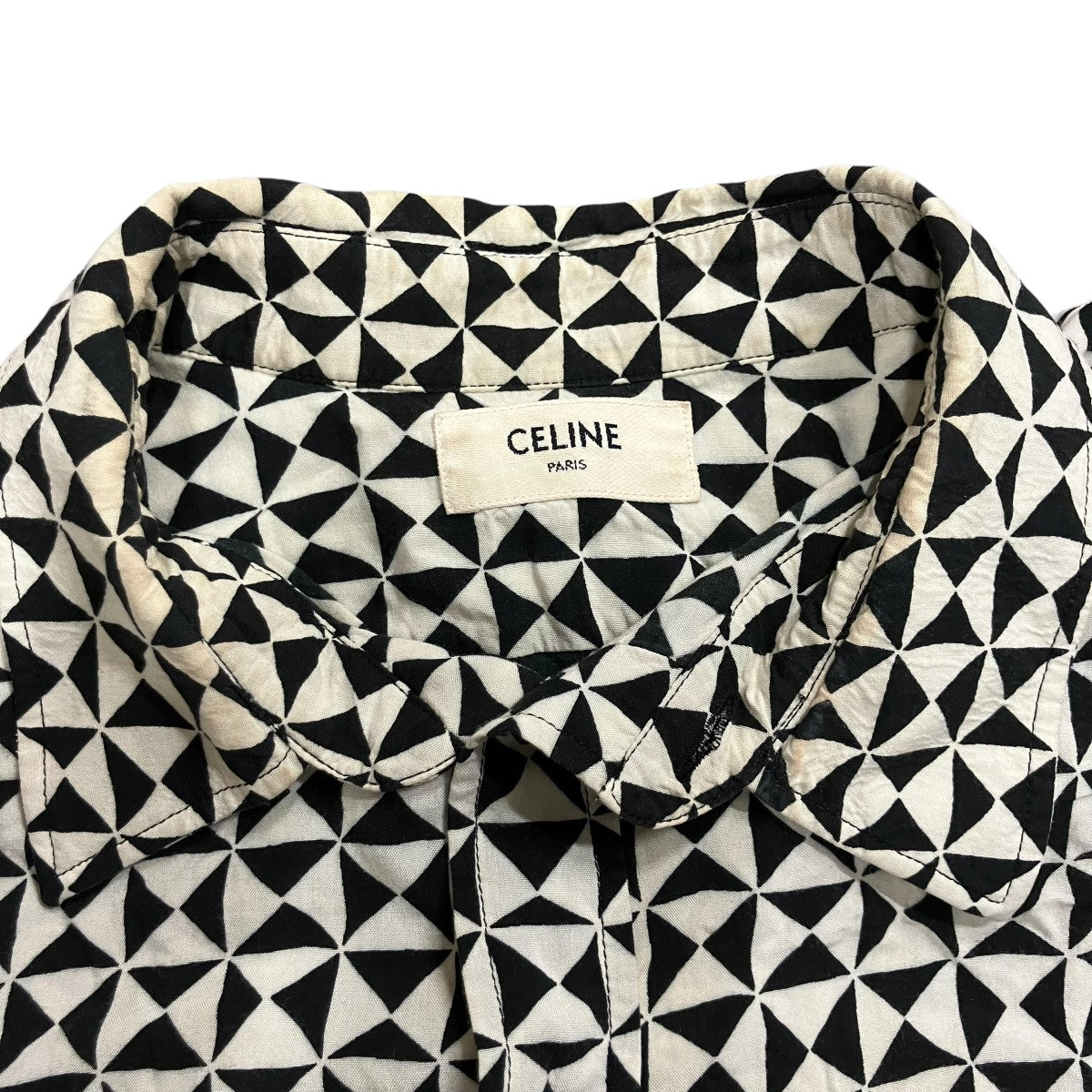 CELINE カレイドスコーププリント レーヨン ルーズシャツ 古着・中古-7枚目のアイテム画像