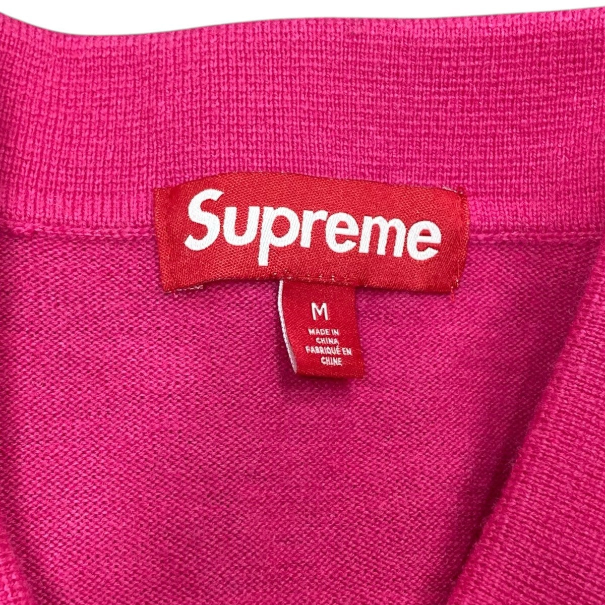 Supreme Herringbone Cardigan ピンク L Supreme Herringbone Cardigan 