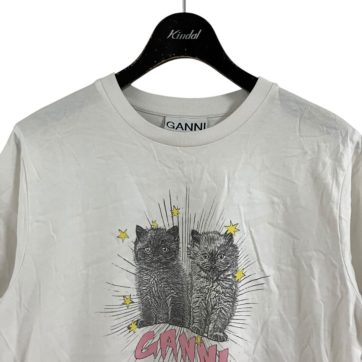 Ganni キャットTシャツ 古着・中古-2枚目のアイテム画像