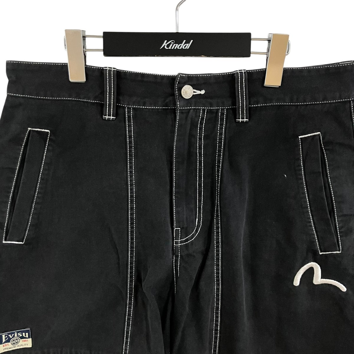 EVISU バックプリントショートパンツ 古着・中古-2枚目のアイテム画像