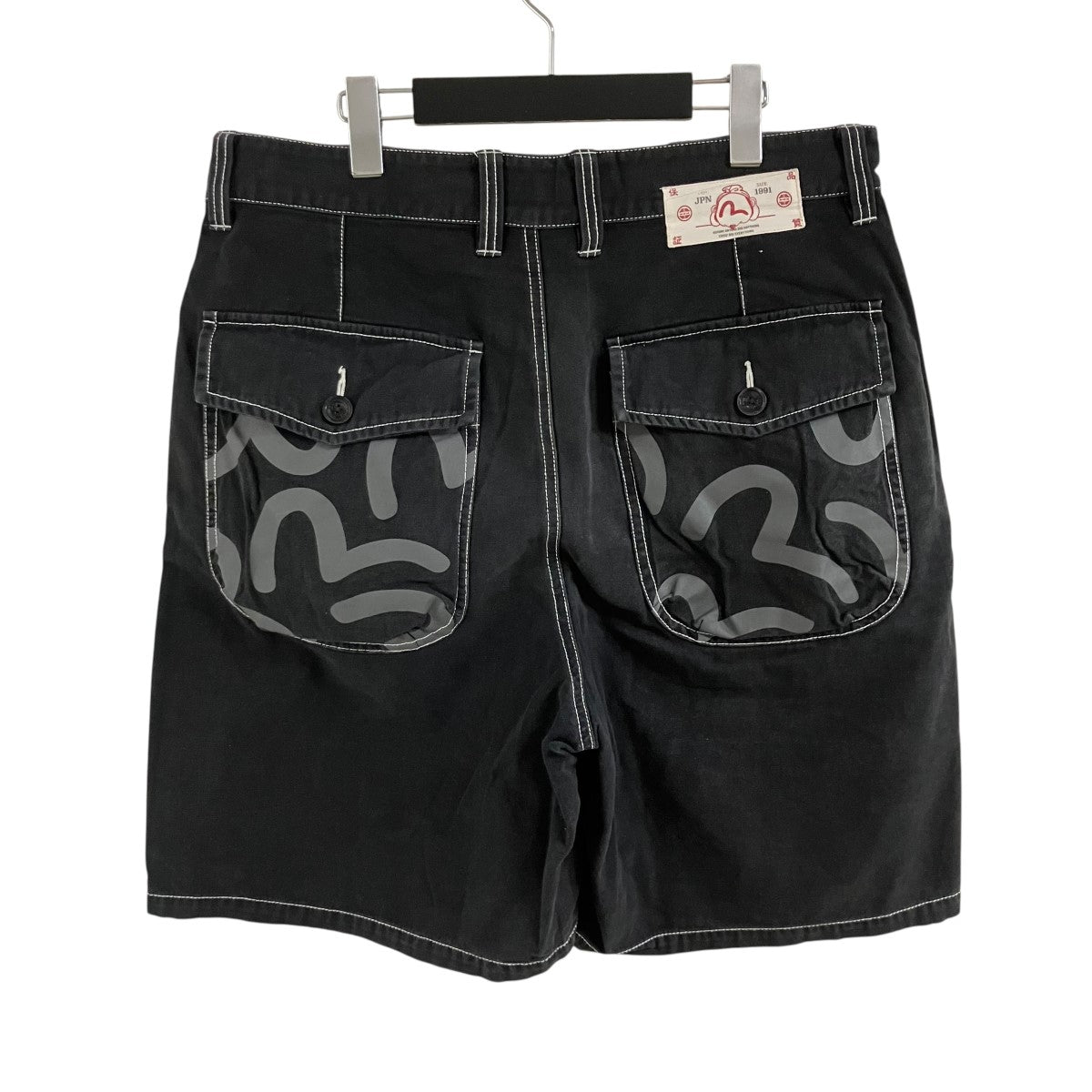 EVISU バックプリントショートパンツ 古着・中古-3枚目のアイテム画像
