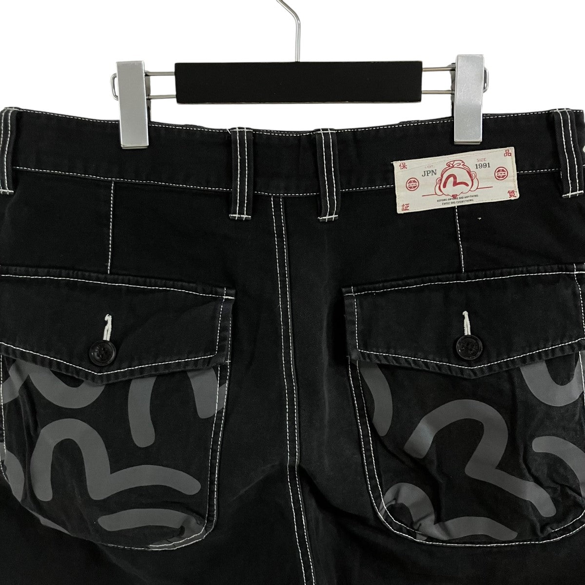EVISU バックプリントショートパンツ 古着・中古-4枚目のアイテム画像