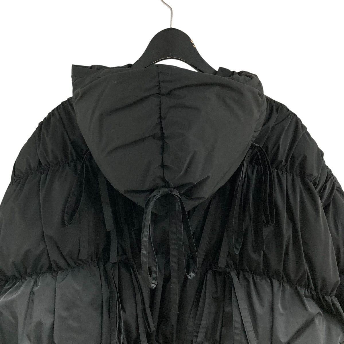 ENFOLD(エンフォルド) リボンダウンジャケット 300IA130-1581 ブラック