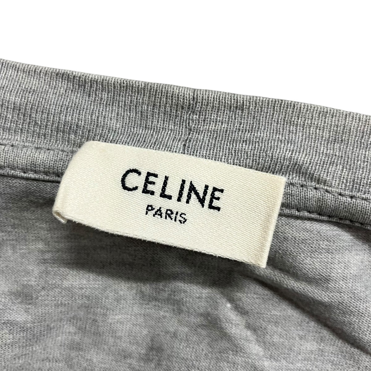 CELINE チェッカースタッズロゴ半袖Tシャツ 古着・中古-5枚目のアイテム画像