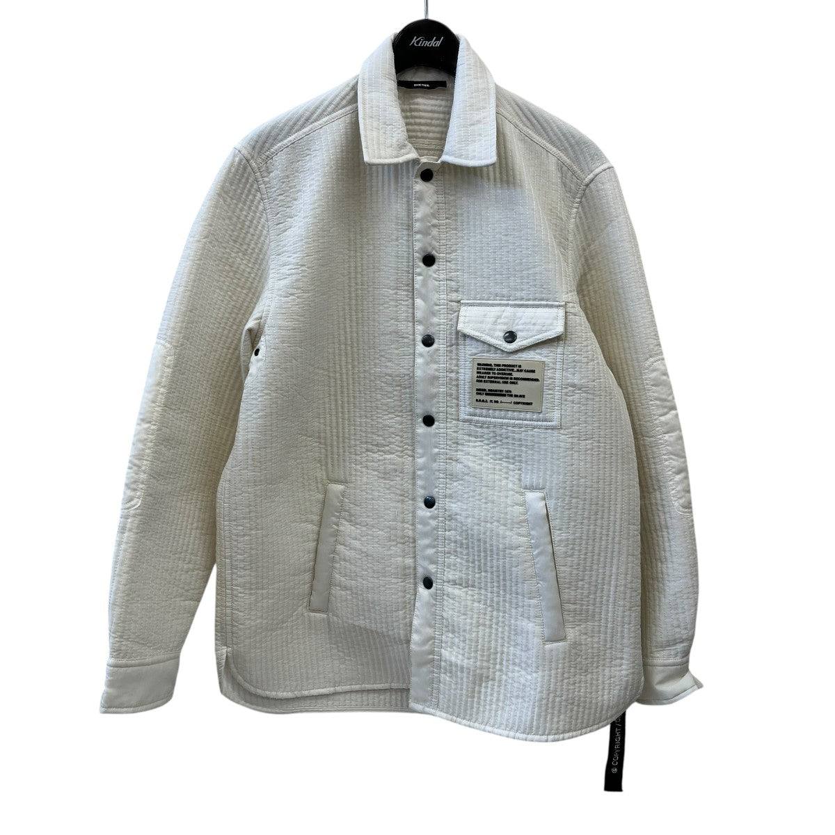 DIESEL S-TITCHキルティングシャツジャケット 古着・中古-1枚目のアイテム画像