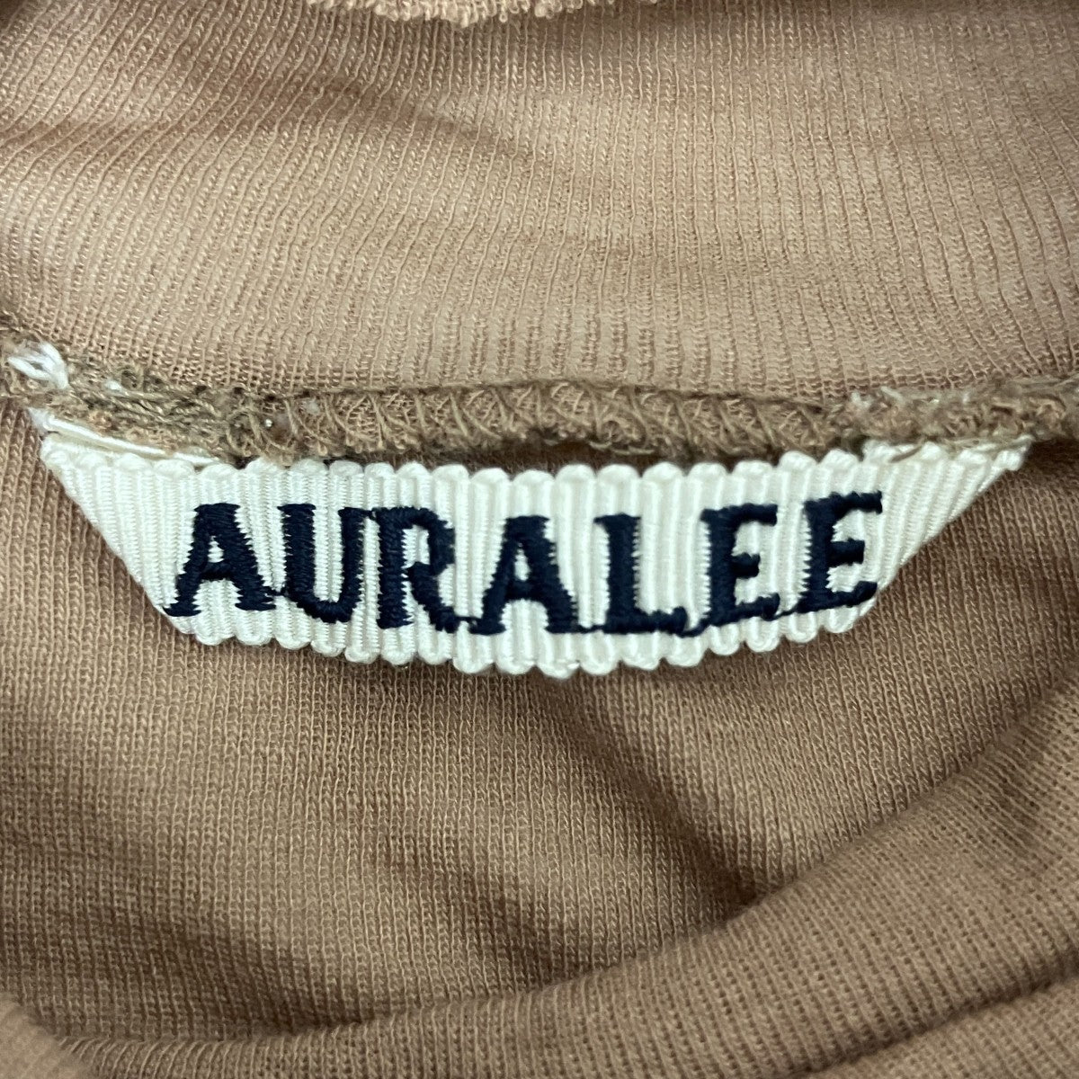 AURALEE HIGH GAUGE SHEER RIB TURTLE NECK LS TEEタートルネックニットソーA9AP02HF 古着・中古-3枚目のアイテム画像