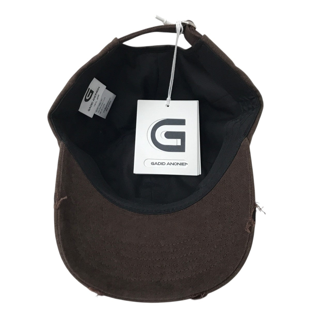 GADID ANONIEM(ガディッドアノニム) ロゴキャップ ブラウン｜【公式