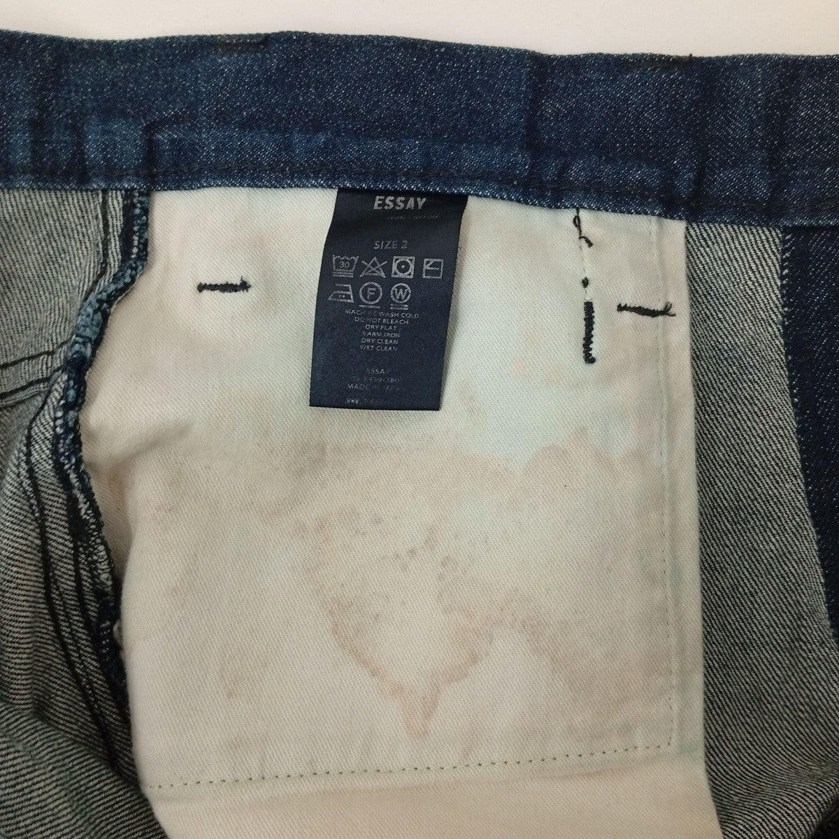 ESSEY デニムパンツ 古着・中古-4枚目のアイテム画像