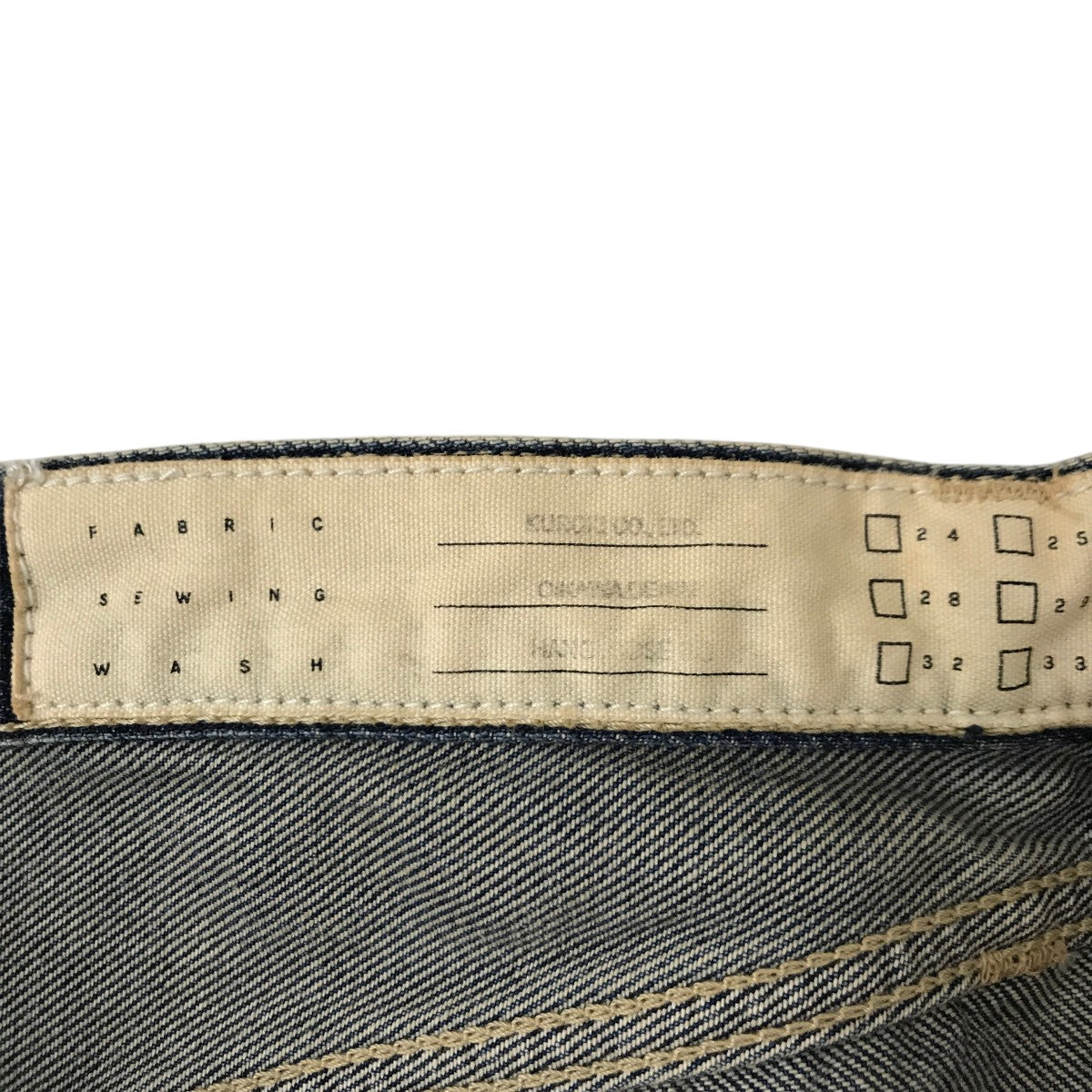 KURODENIM デニムハーフパンツ 古着・中古-5枚目のアイテム画像