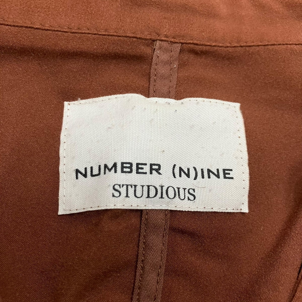 NUMBER (N)INE×STUDIOUS マイクロスウェードハーフジップシャツ 古着・中古-5枚目のアイテム画像