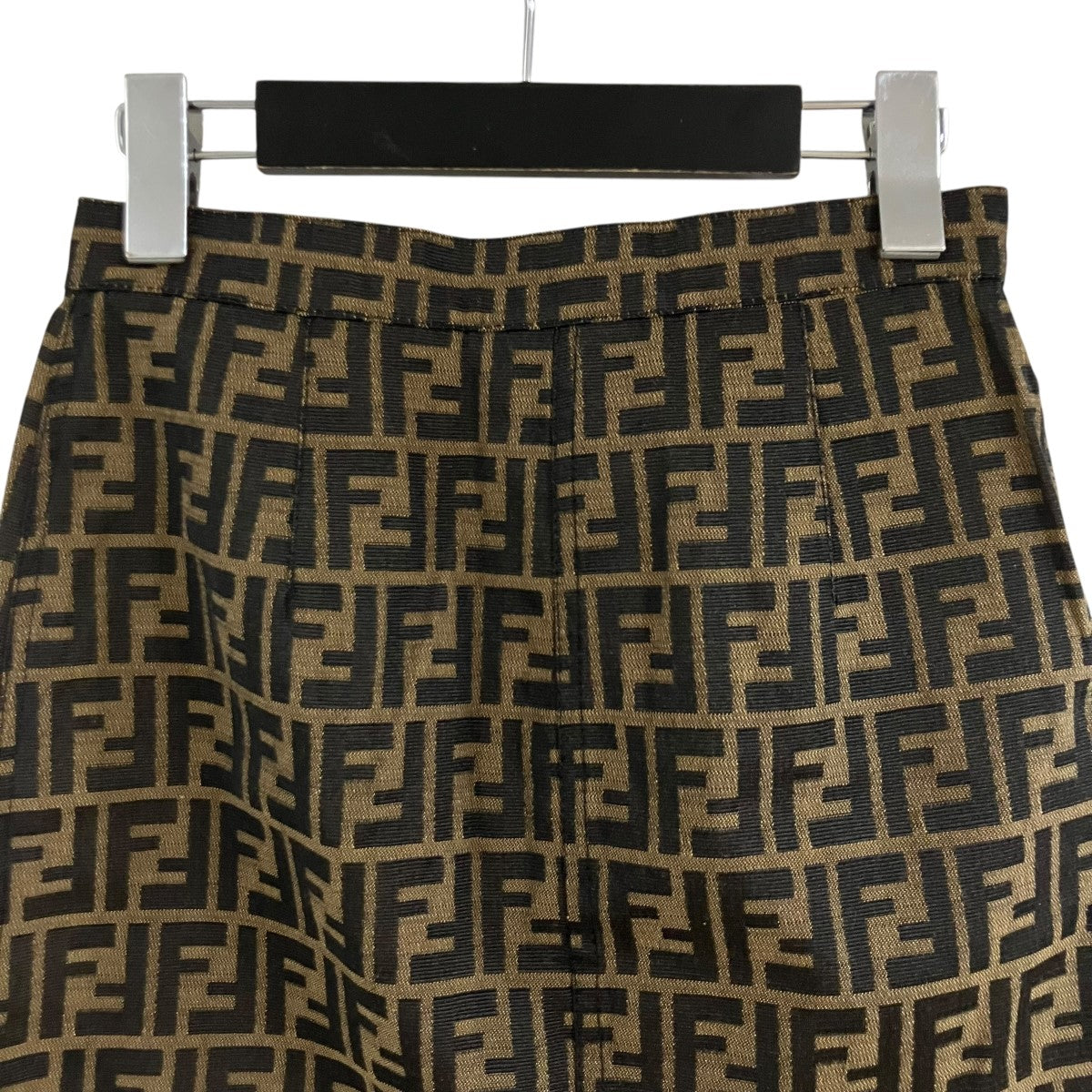FENDI(フェンディ) ズッカ柄ショートスカート ブラウン サイズ 40