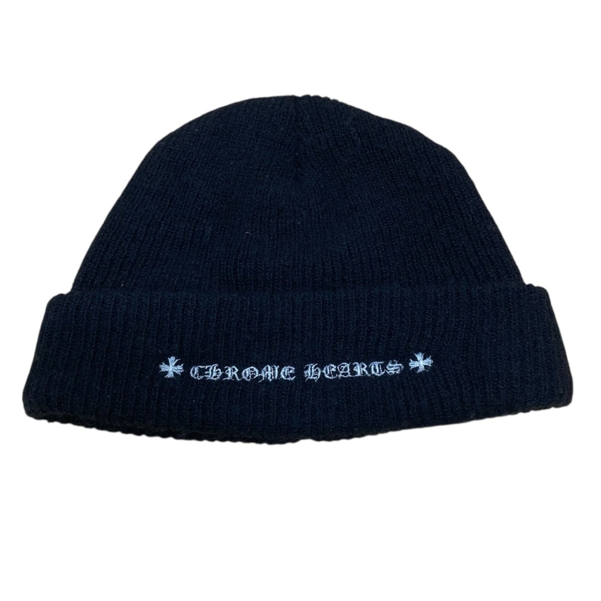 CHROME HEARTS(クロムハーツ) CHクロスニットキャップ ブラック