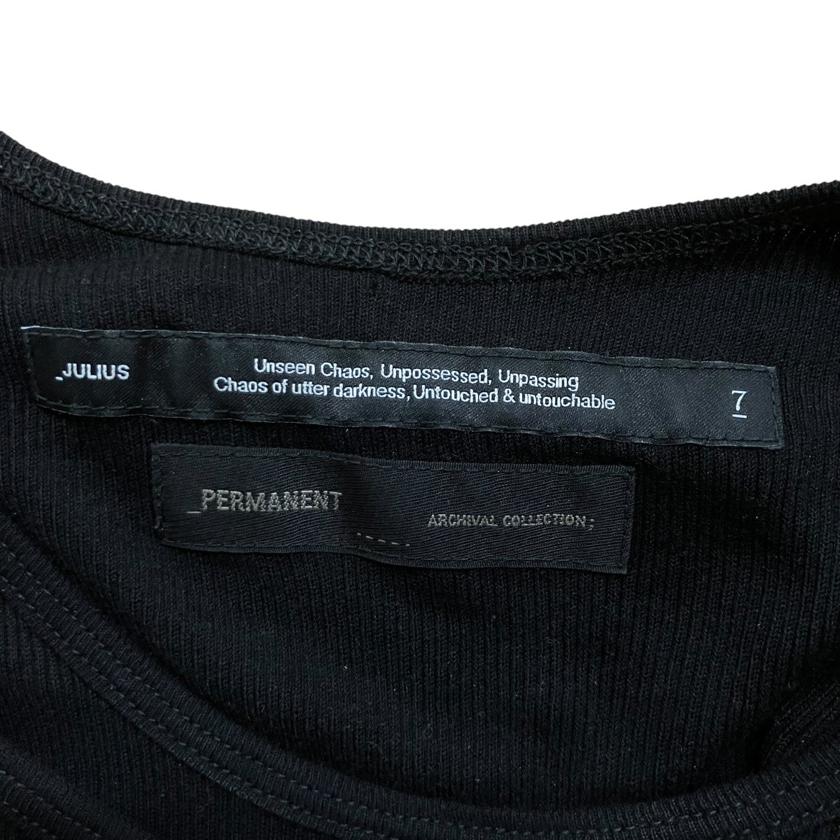 JULIUS レイヤードカットソー 古着・中古-5枚目のアイテム画像