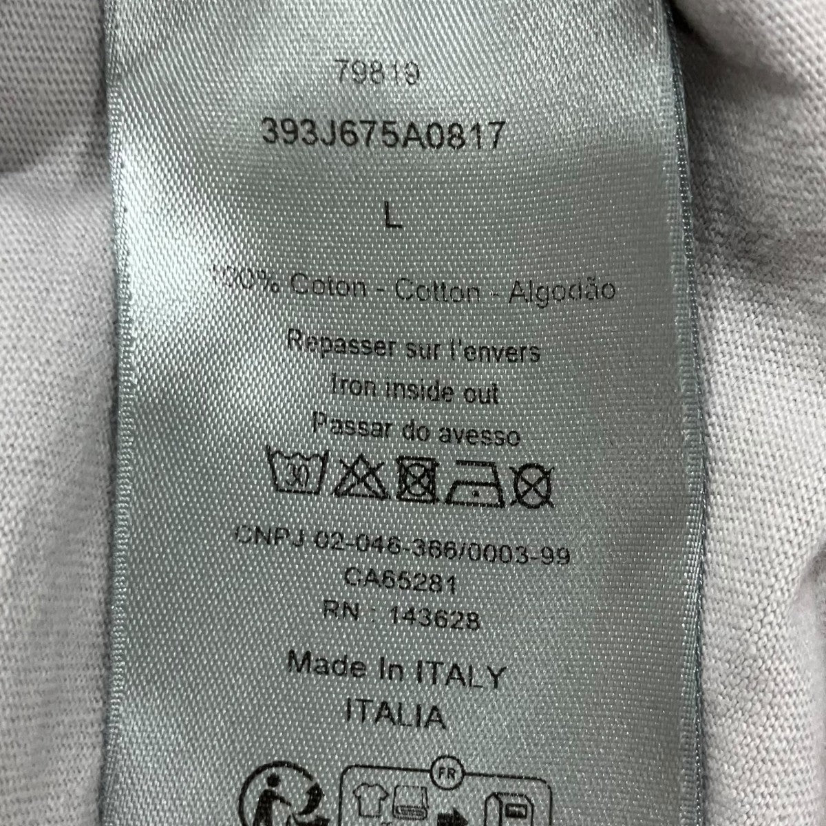 Christian Dior 23SS スラブコットン ジャージ リラックスフィット ロングスリーブ 古着・中古-7枚目のアイテム画像
