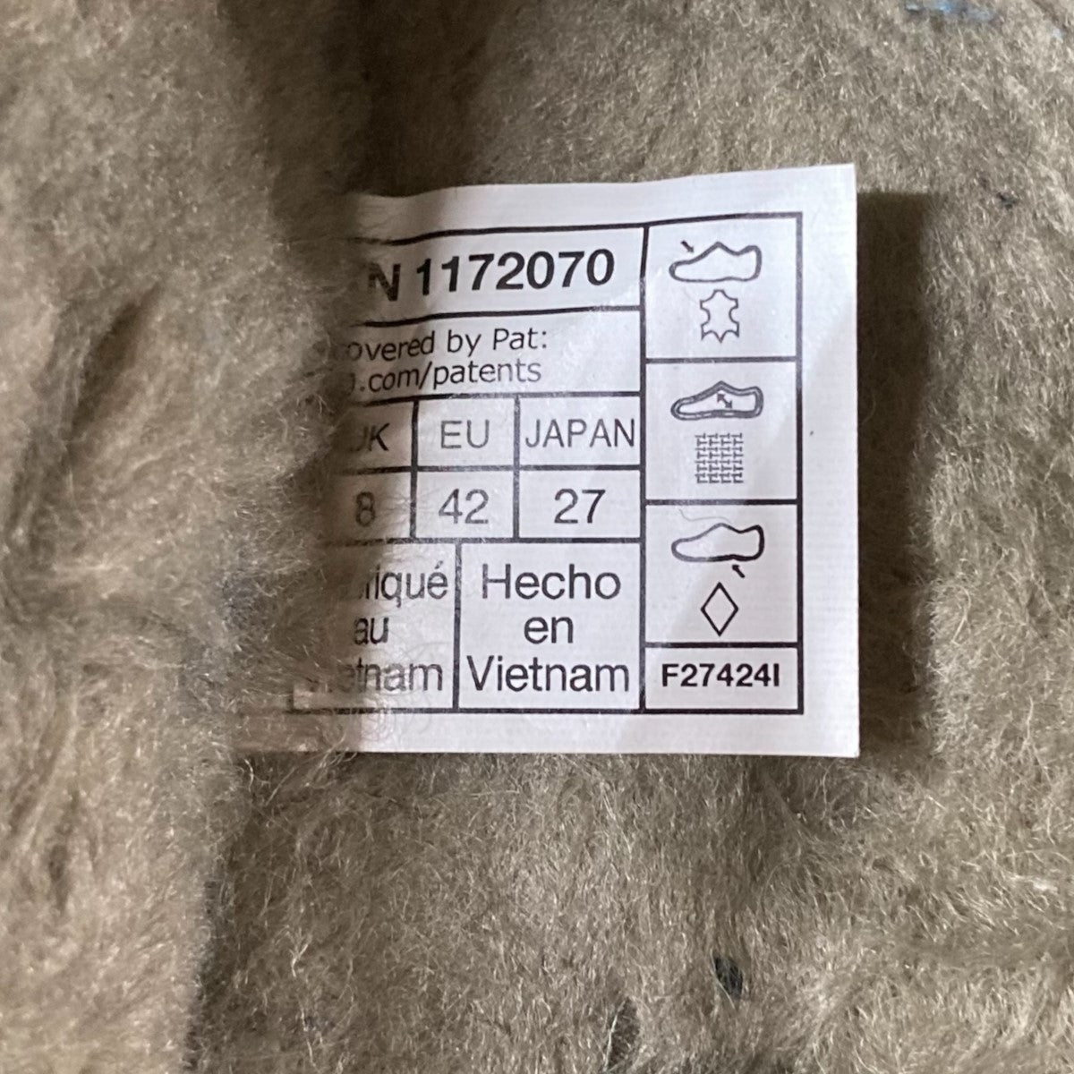 ｢Tasman Slipper Burnt Camo ?Olive”｣刺しゅうスリッパ1172070