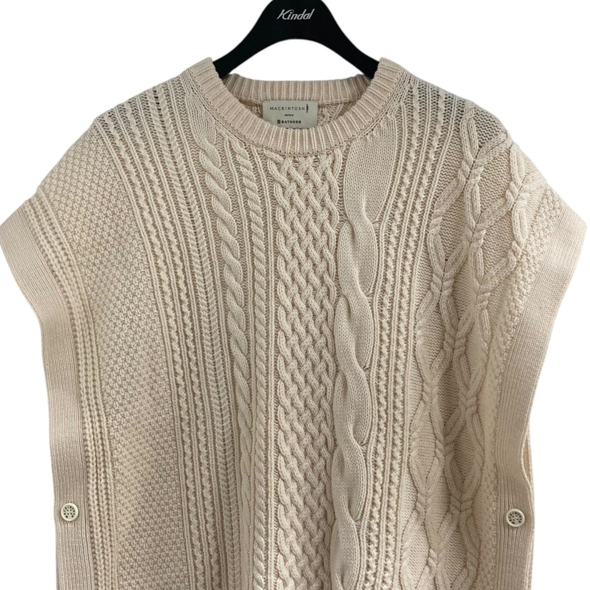 MACKINTOSH×BATONER ニットベストG242BT1009KNBI 古着・中古-2枚目のアイテム画像