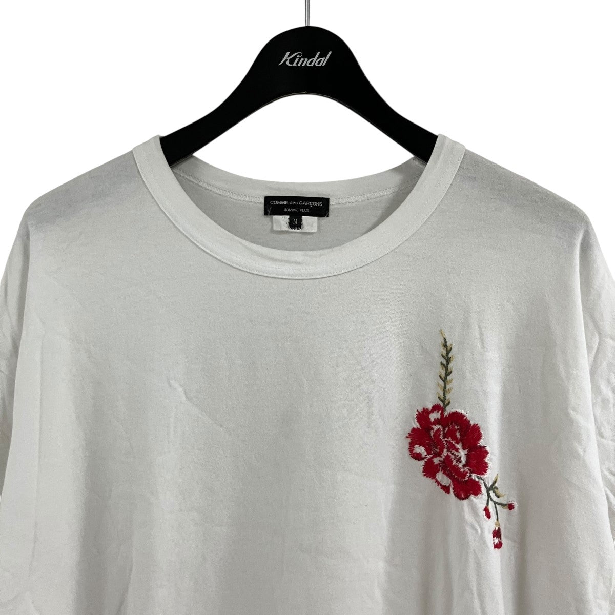 c*y様 47 コムデギャルソンオムプリュス 花柄刺繍 半袖Tシャツ メンズ X COMME des GARCONS HOMME PLUS(コムデギャルソンオムプリュス